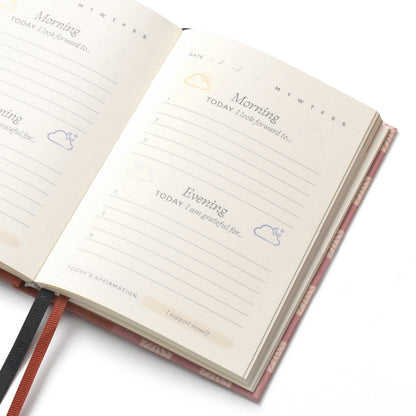 Papier - Guided Gratitude Journal, A6 Fabric - Starbursts