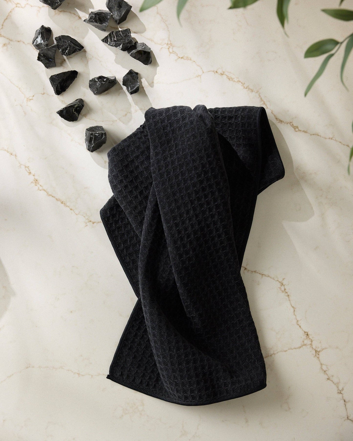 Geometry - Onyx Truffle Hand Towel