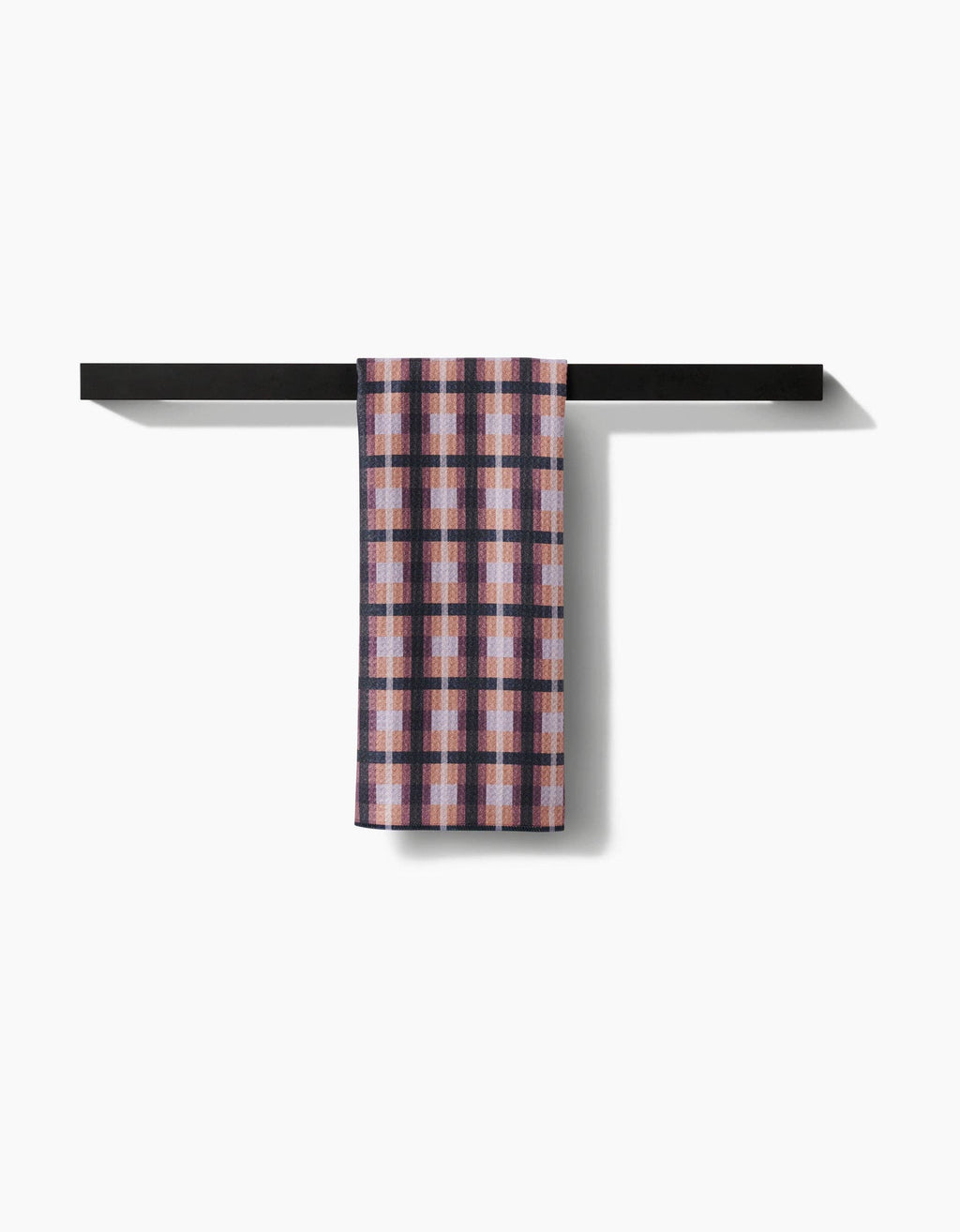 Geometry - Crossbarred Orange Tea Towel