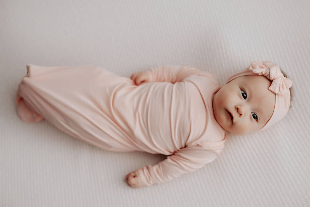 Three Little Tots - Heavenly Pink Knotted Gown