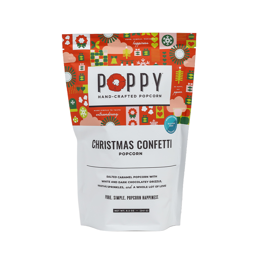 Poppy Hand-Crafted Popcorn - Christmas Confetti Popcorn