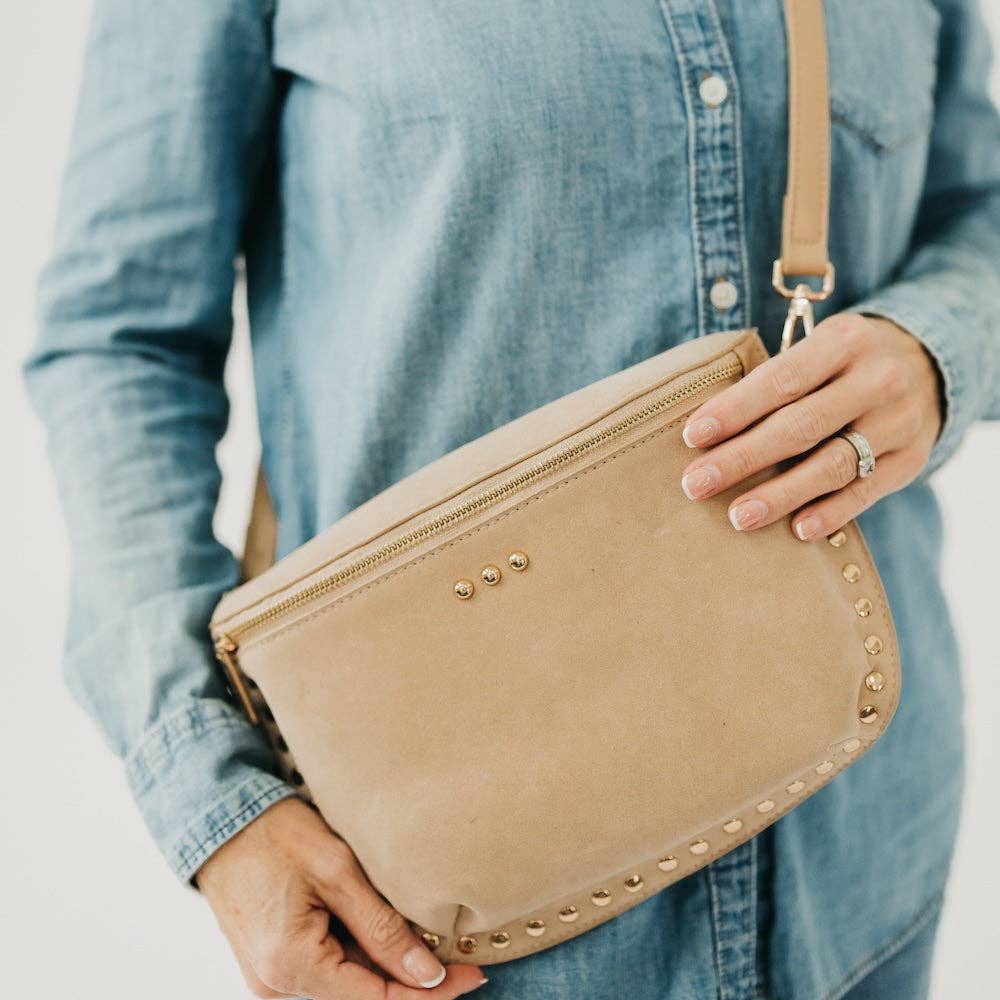 Pretty Simple - Sabrina Studded Suede Bum Bag