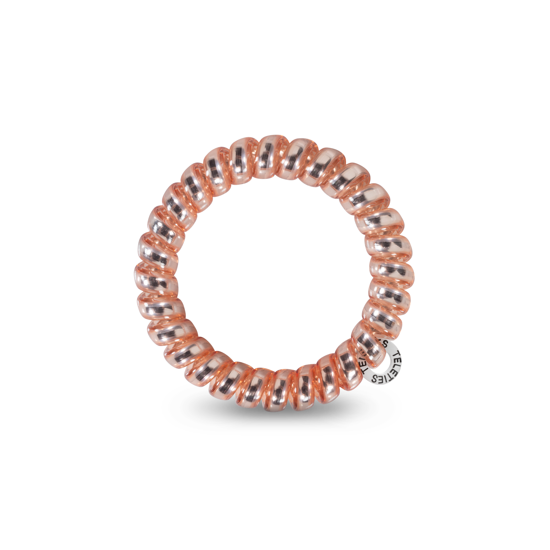 TELETIES - Spiral Hair Coils | Large | Millennial Pink Hair Ties