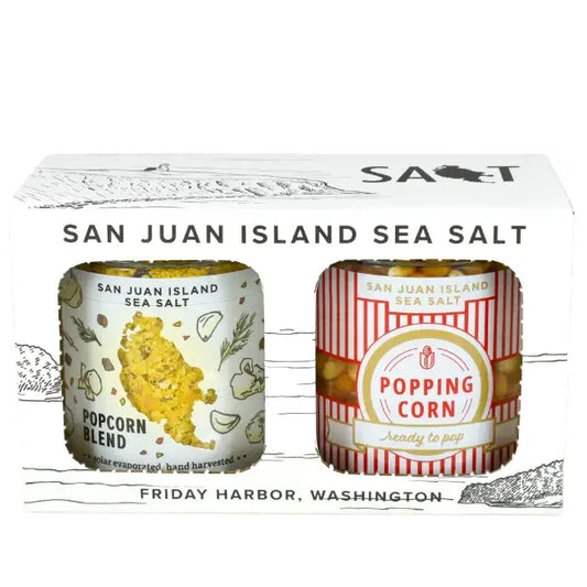 San Juan Island Sea Salt - Movie Night Two Pack Gift Set