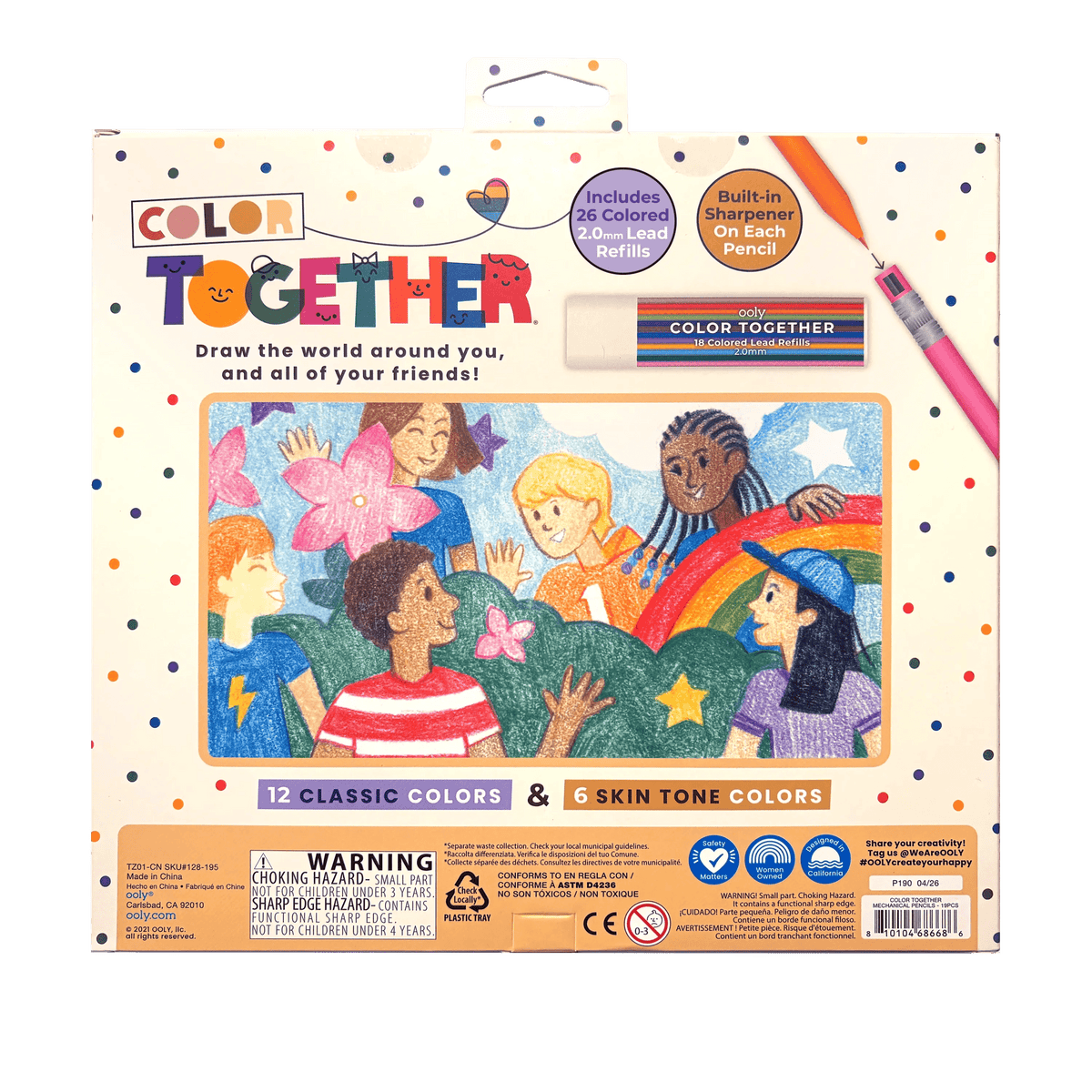OOLY - Color Together Mechanical Colored Pencils - Set of 18