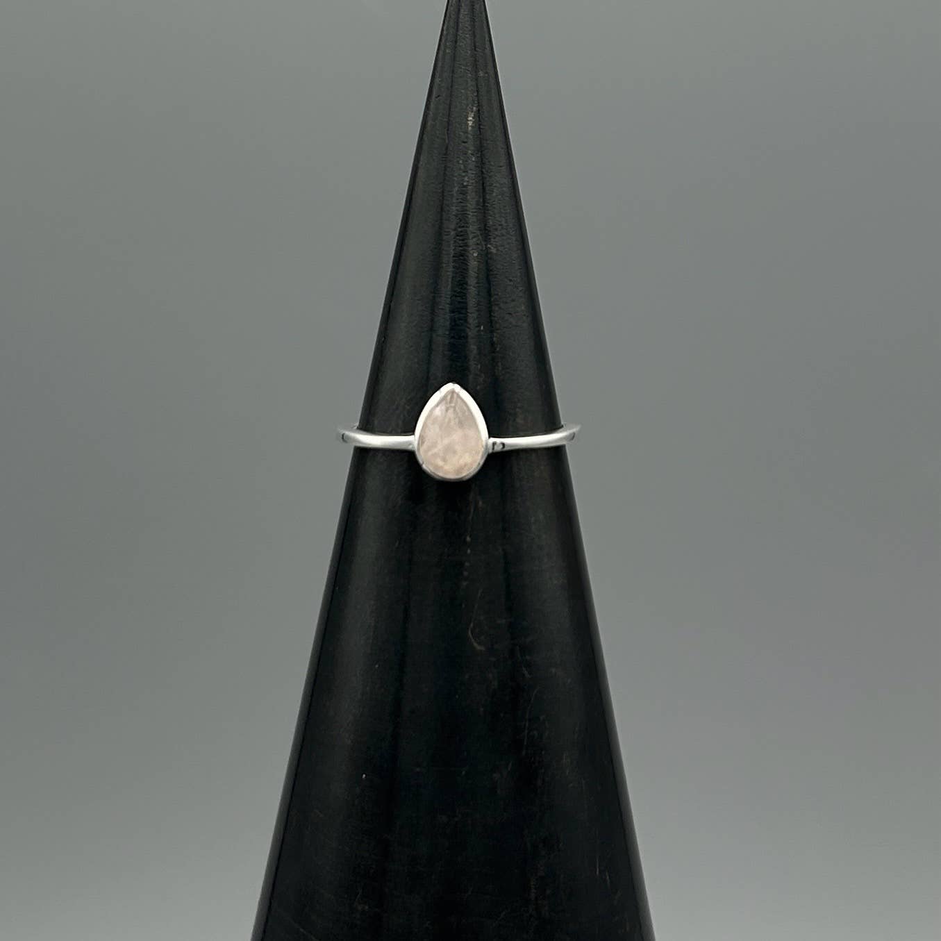 Something Silver - Silver Teardrop Stone Ring