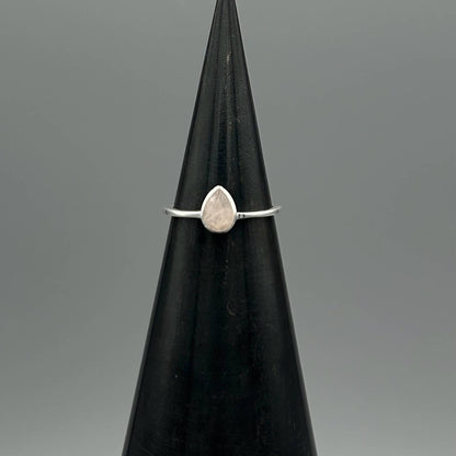 Something Silver - Silver Teardrop Stone Ring