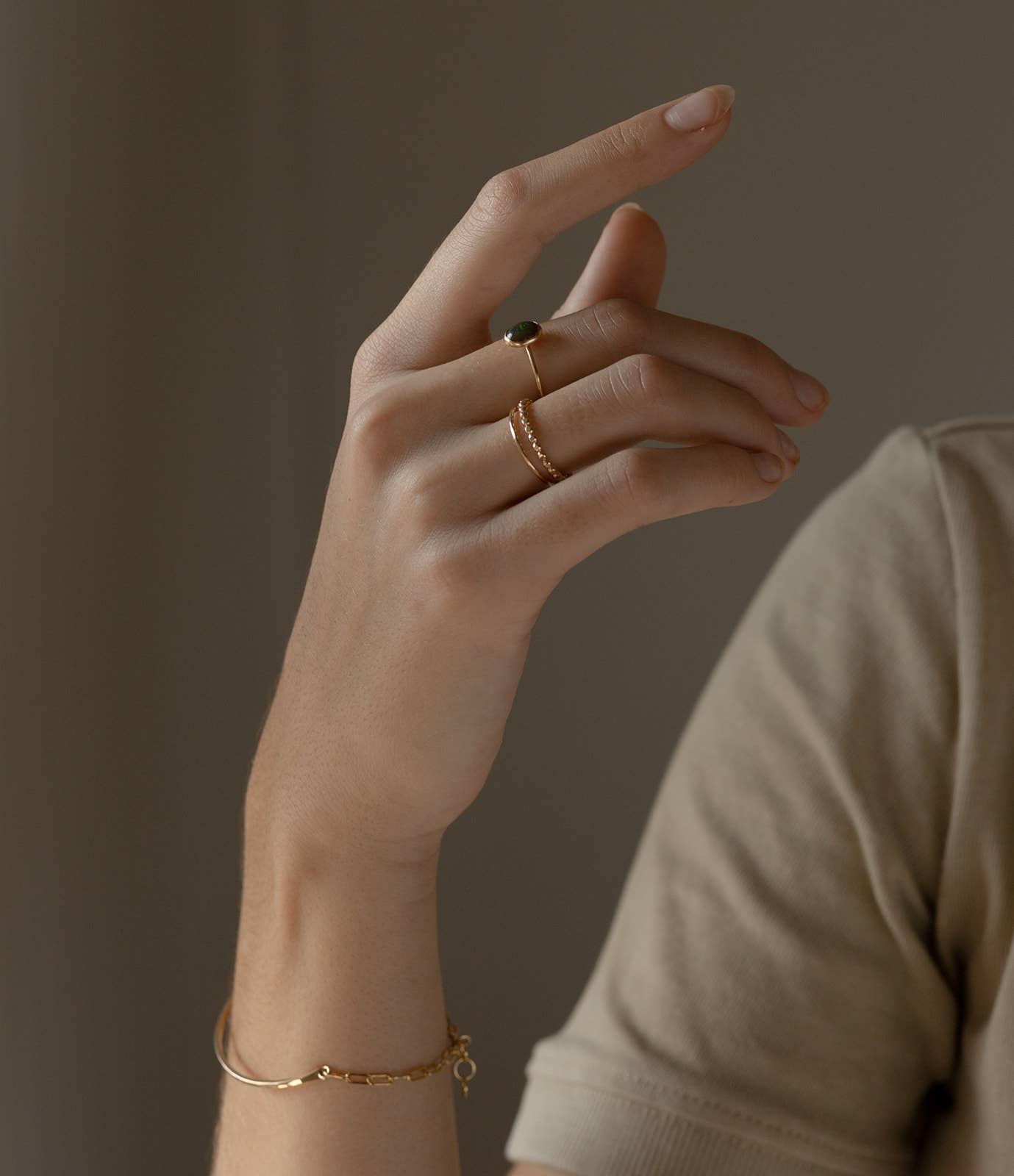 Token Jewelry - Sequin Ring in 14k Gold Fill or Sterling Silver 