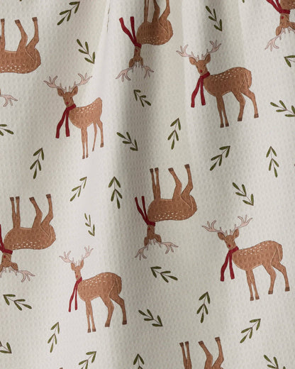 Geometry - Winter Reindeer Luxe Kitchen Towel - Holiday 2026