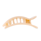 TELETIES - Flat Rectangle Hair Clip | Large | Almond Beige