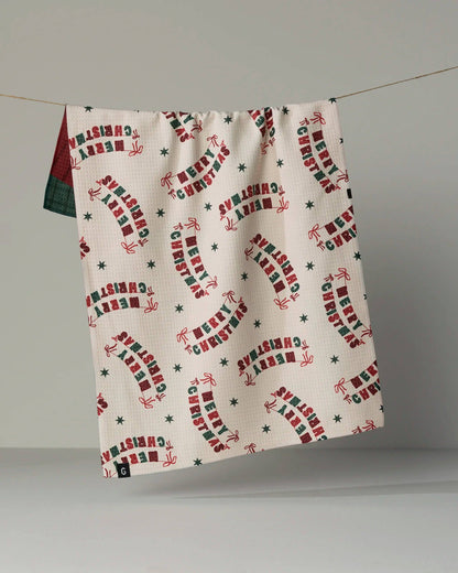 Geometry - Christmas Crafts Luxe Kitchen Towel - Holiday 2026
