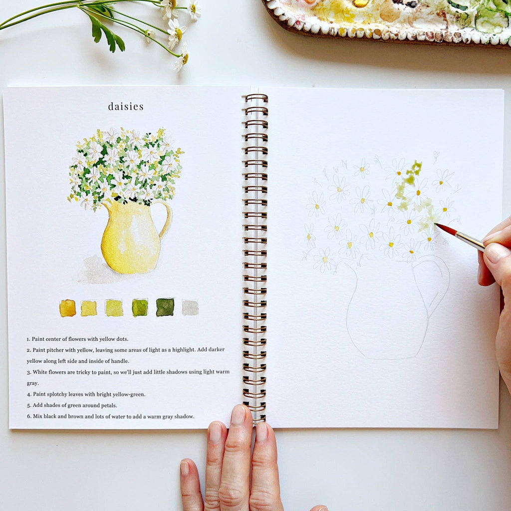 emily lex studio - Flowers watercolor workbook