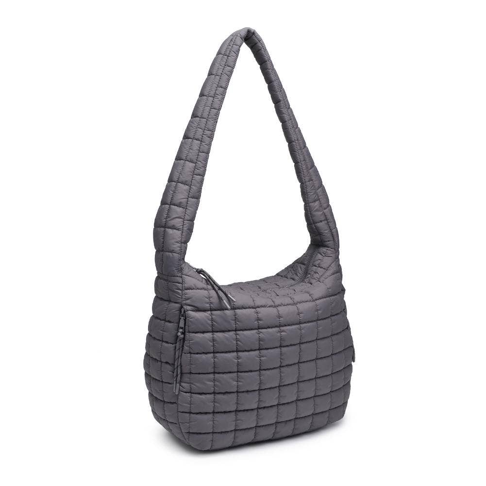 Urban Expressions - Leda Quilted Nylon Puffer Hobo - Assorted Colors