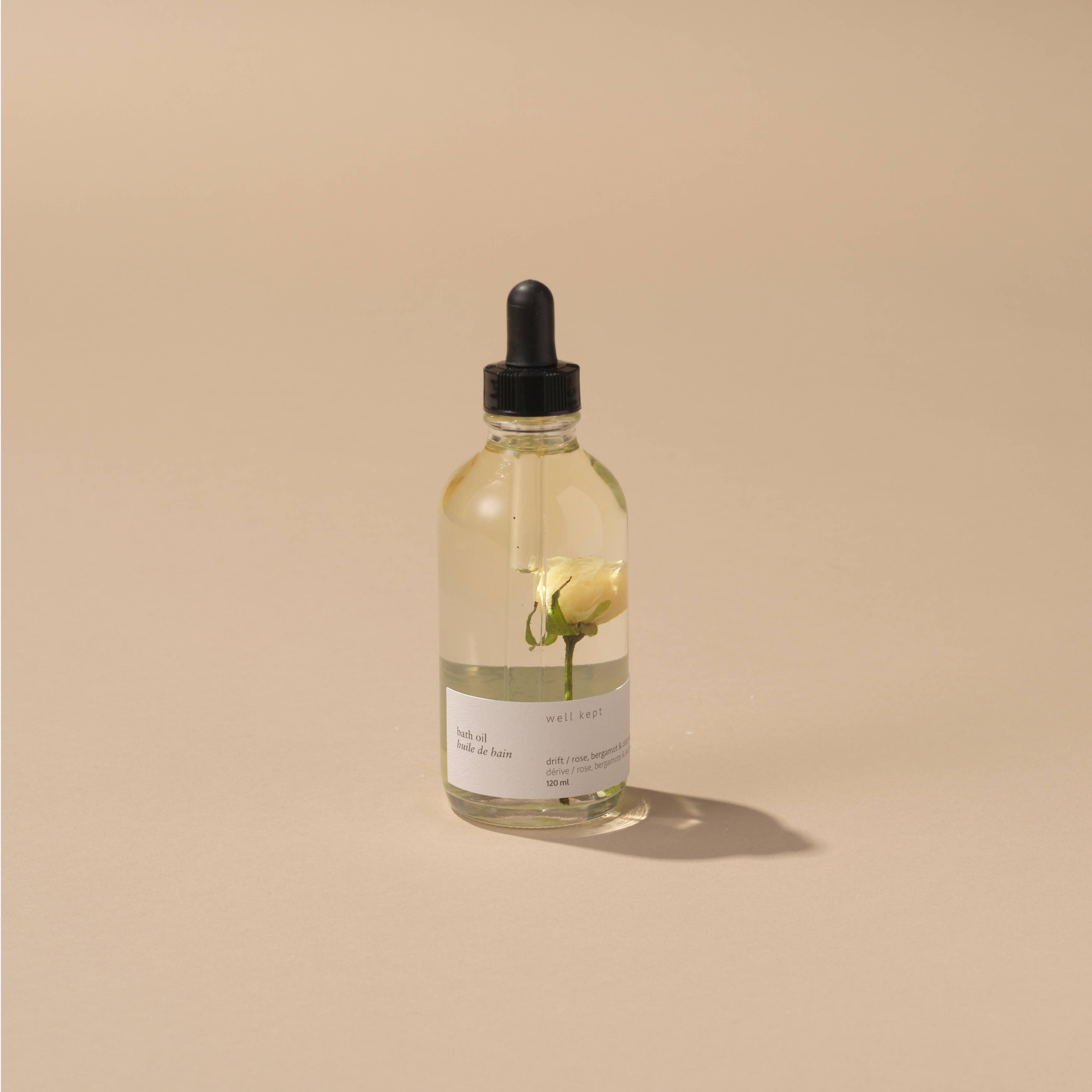 Well Kept - Bath Oil - Drift - 120ml (all-natural, hand-poured)