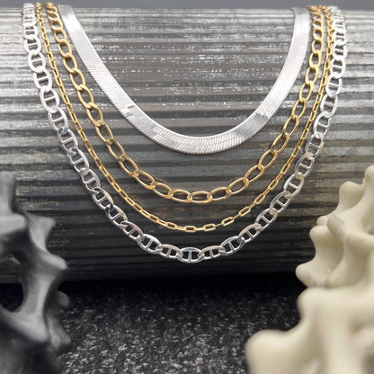 Something Silver - 5.5mm Silver Herringbone Chain