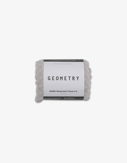 Geometry - Stone Waffle Washcloth Set