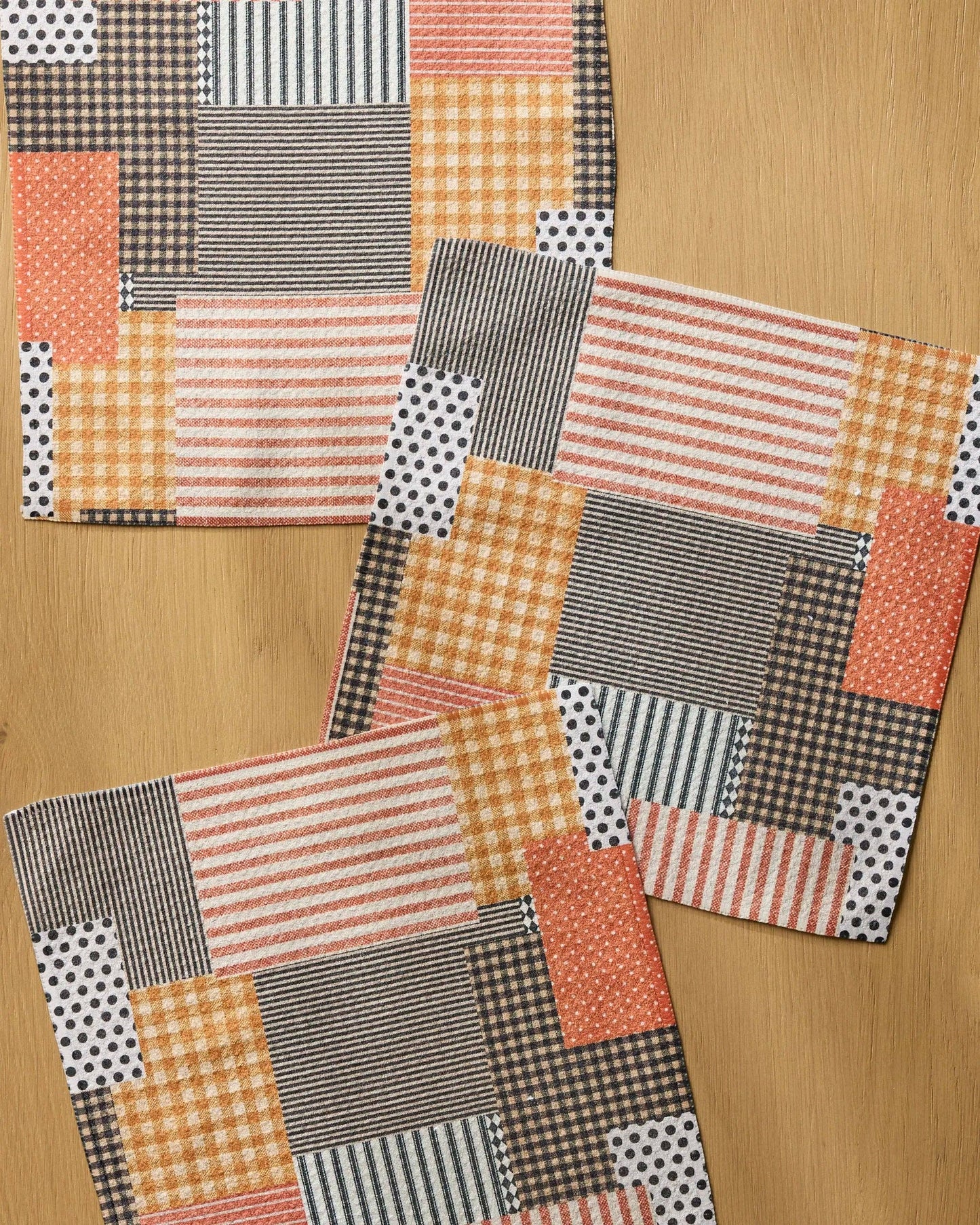 Geometry - Patch and Pumpkin Dishcloth Set