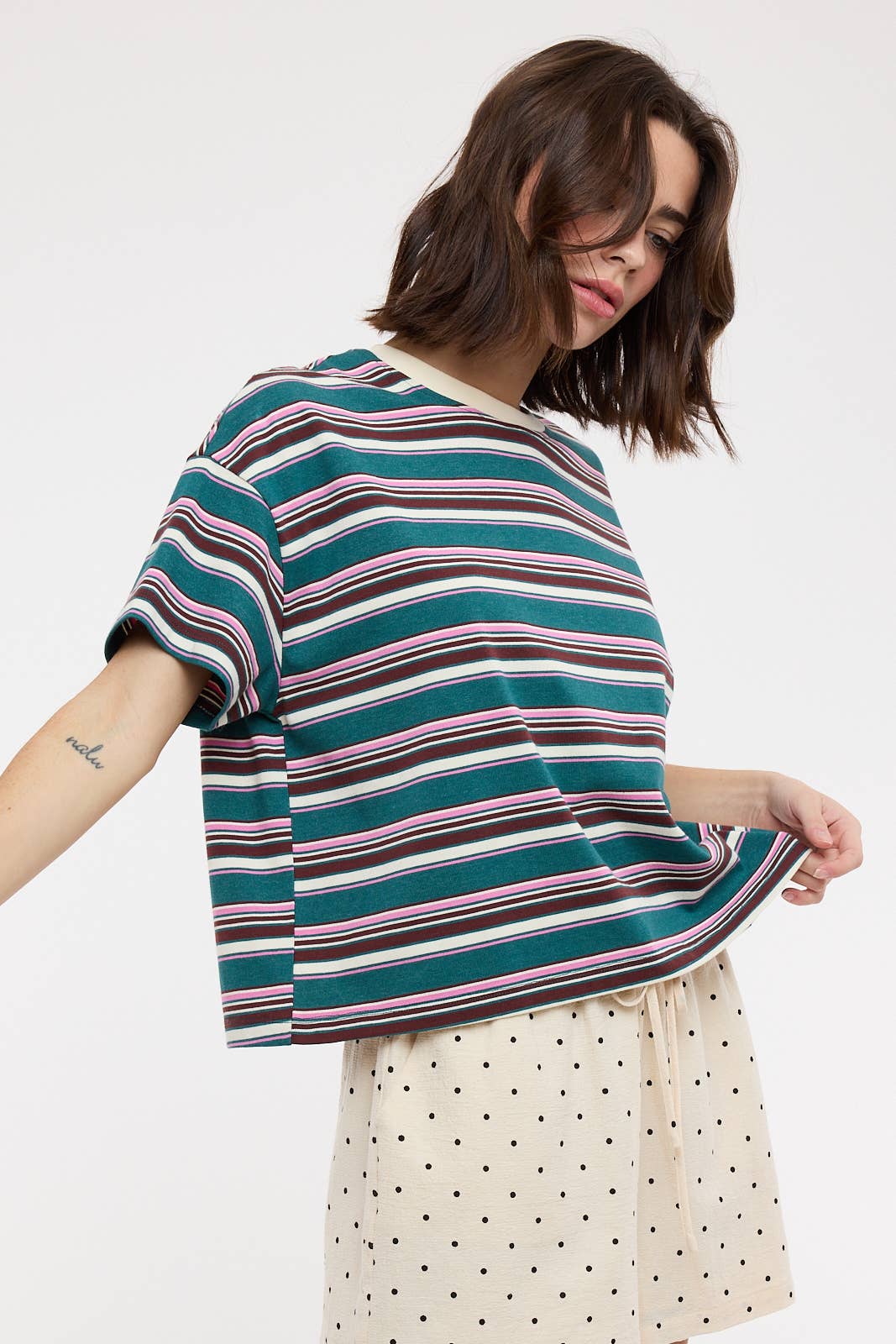 The Easy Stripe Boxy Tee