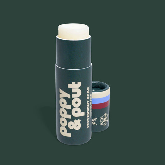 Poppy & Pout - Lip Balm, Retro Ski, Peppermint Peak, Limited Edition
