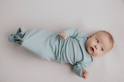 Three Little Tots - Blue Bird Knotted Gown