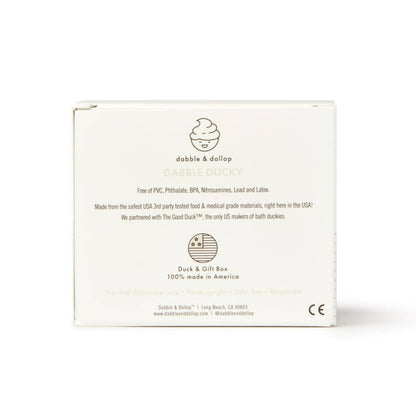 Dabble & Dollop - Latex-Free Duck Bath Toy & Teether