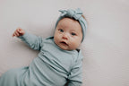 Three Little Tots - Blue Bird Knotted Gown