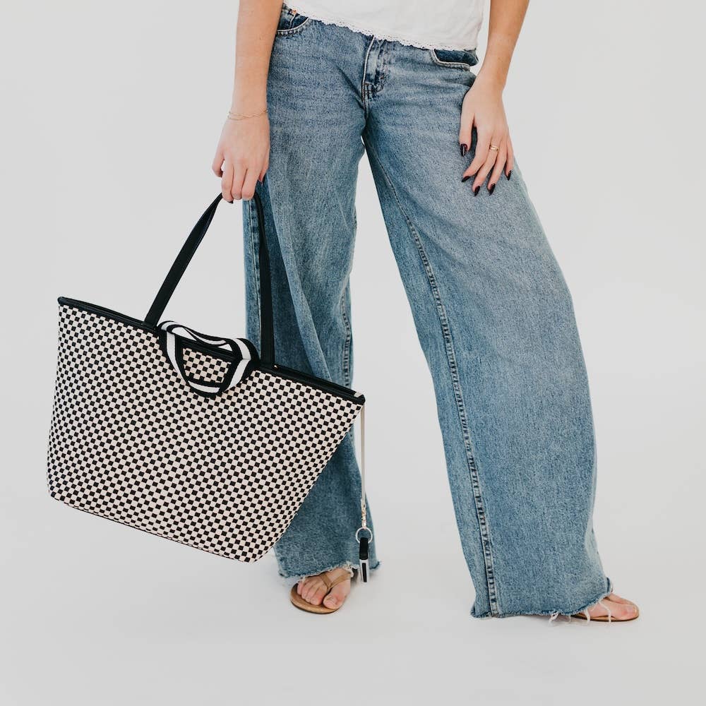 Pretty Simple - Woven Tiffany Organizer Tote Bag