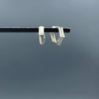 Something Silver - Hexagon Hinged Clicker Hoops