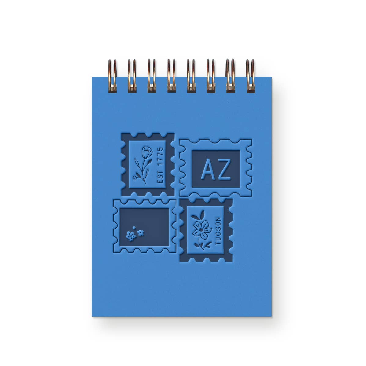 Ruff House Print Shop - Custom City Stamp Mini Jotter Notebook - Atlantic, IA