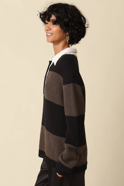 Macy Stripe Knit Sweater