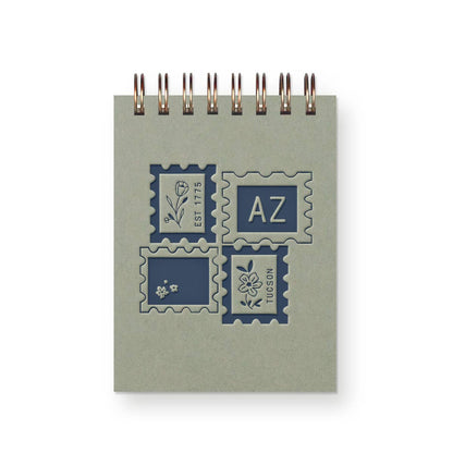 Ruff House Print Shop - Custom City Stamp Mini Jotter Notebook - Atlantic, IA
