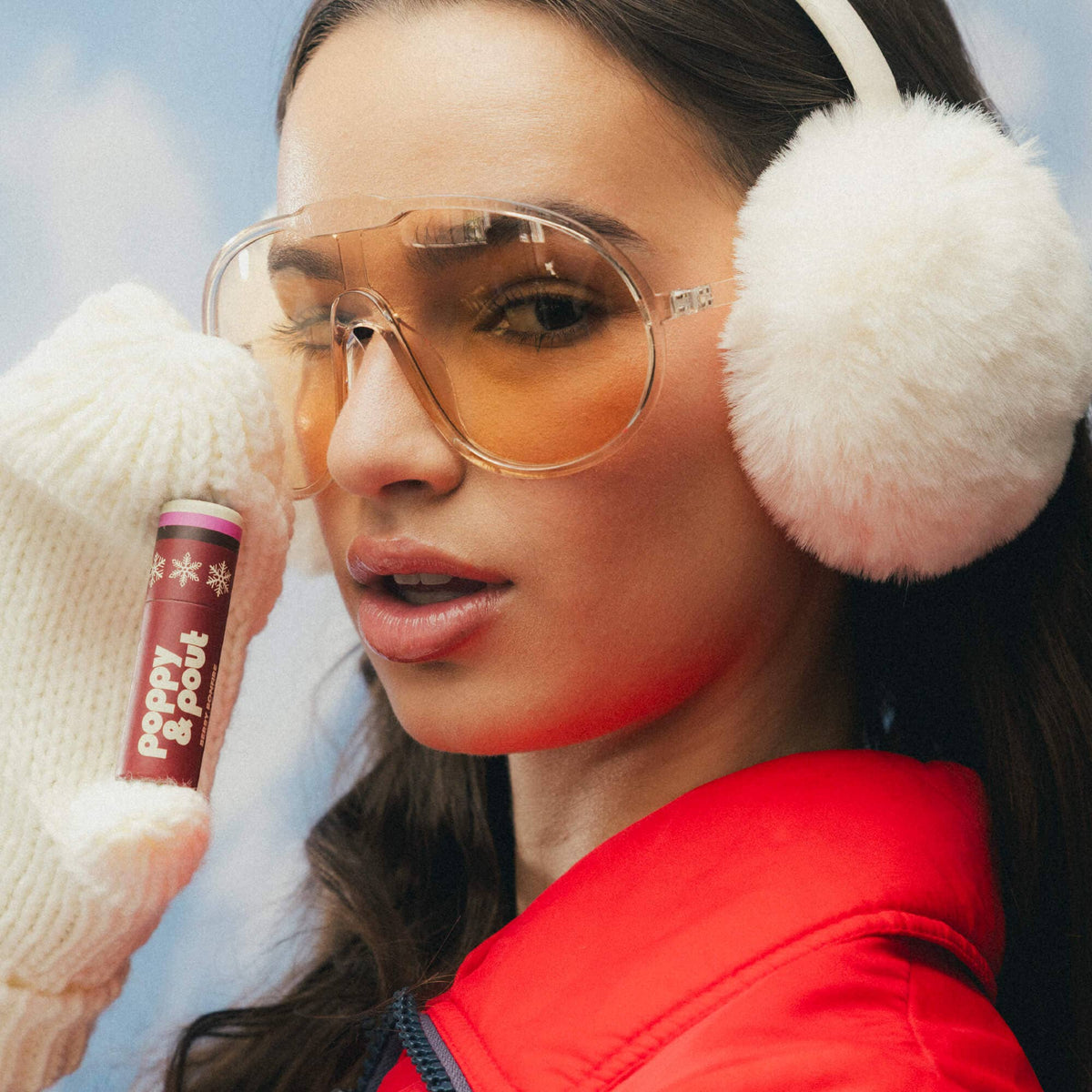 Poppy & Pout - Lip Balm, Retro Ski, Berry Bonfire, Limited Edition
