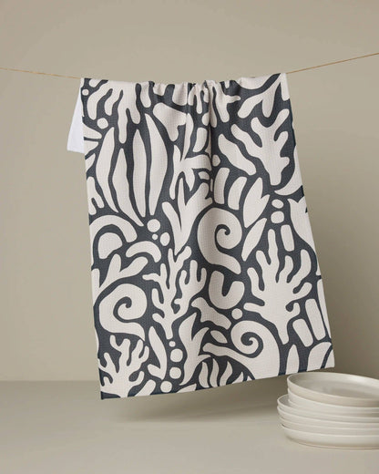 Geometry - Inkwell Reef Tea Towel