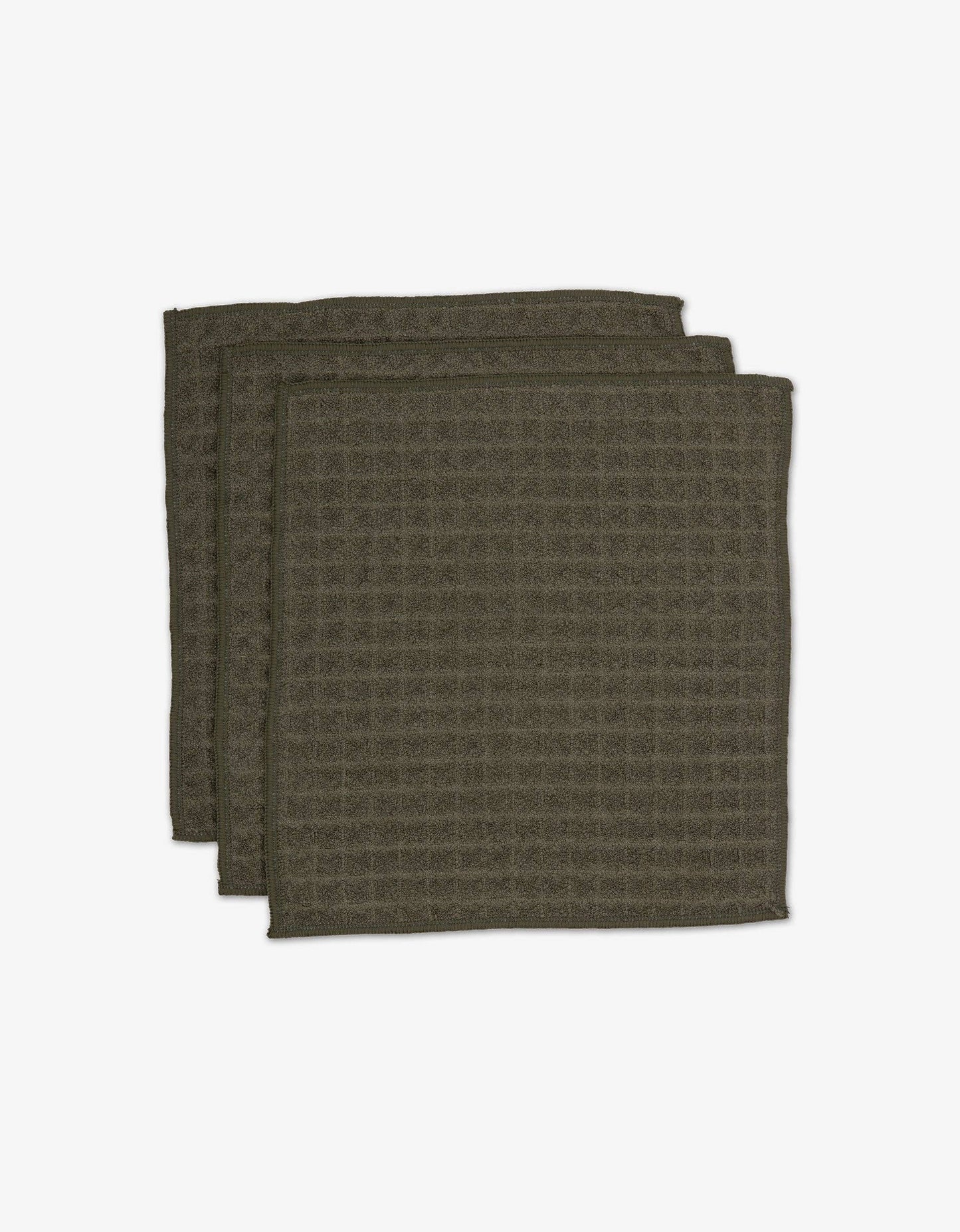 Geometry - Forest Waffle Washcloth Set