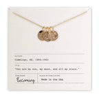 Sun Moon and Stars Necklace: Sterling Silver