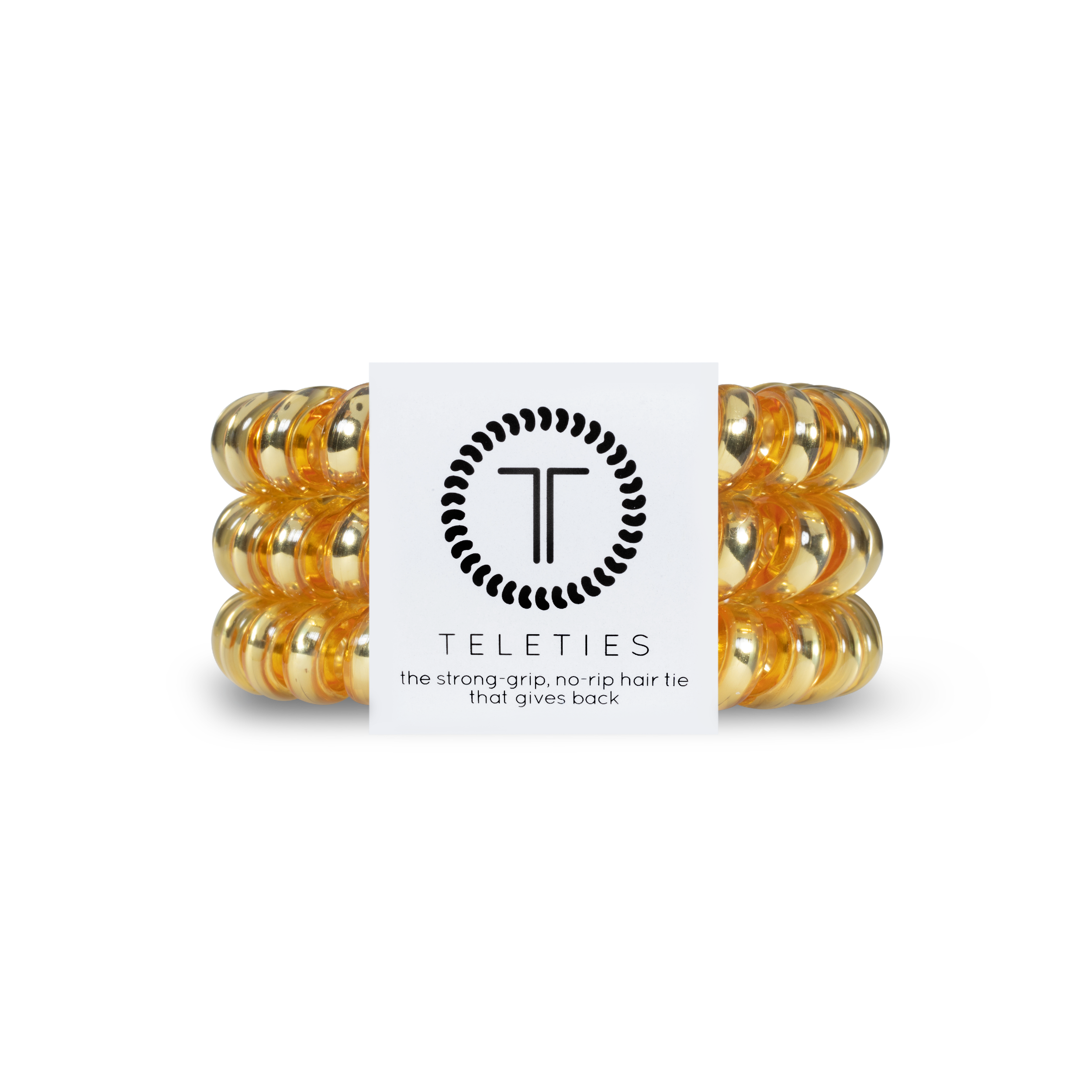 TELETIES - Spiral Hair Coils | Large | Sunset Gold Hair Ties