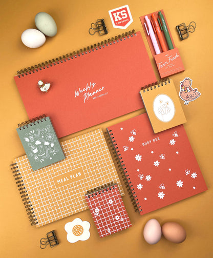 Ruff House Print Shop - Hand-Drawn Grid Meal Planner