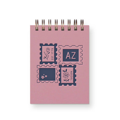 Ruff House Print Shop - Custom City Stamp Mini Jotter Notebook - Atlantic, IA