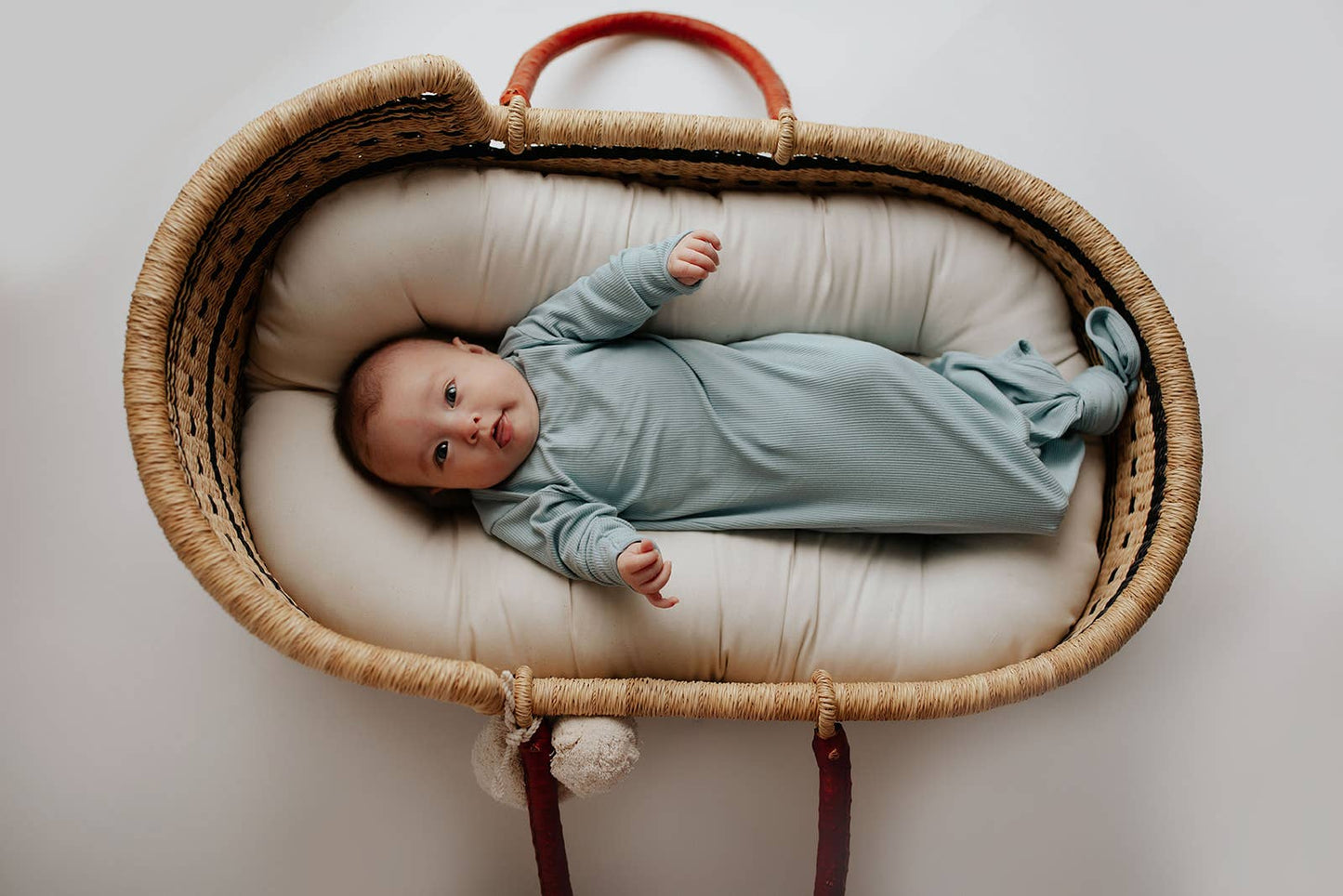 Three Little Tots - Blue Bird Knotted Gown