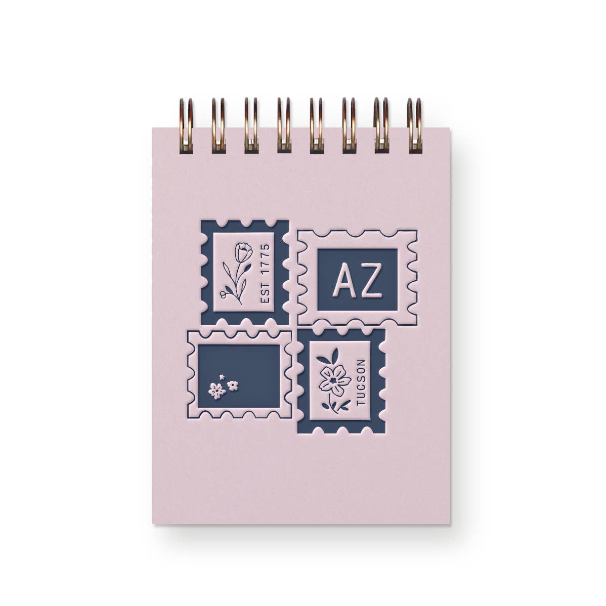 Ruff House Print Shop - Custom City Stamp Mini Jotter Notebook - Atlantic, IA
