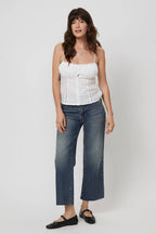 Oliver Logan - Aberdeen High Rise Wide Leg Crop Dark Tint Worn
