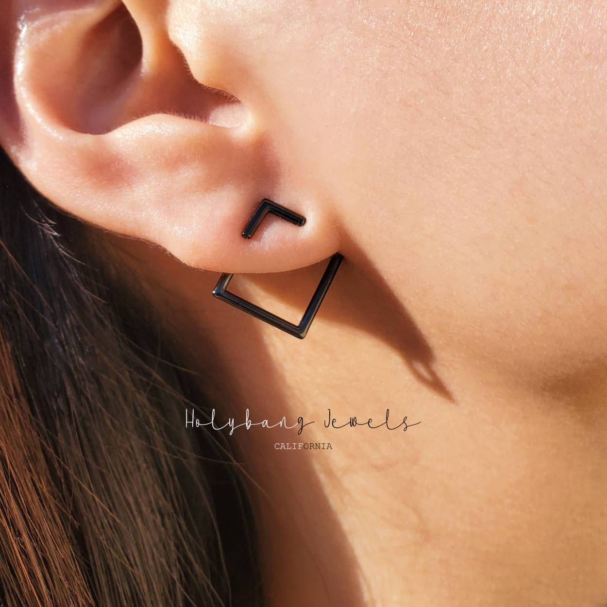 HolyBang Jewels - SQUARE EAR JACKET - E-ST1178