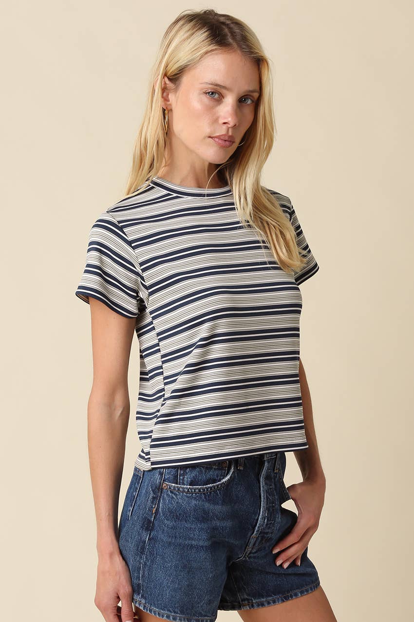 Mila Stripe Baby Tee