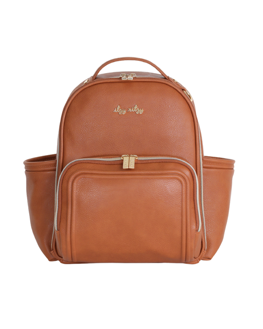 Itzy Ritzy - Cognac Itzy Mini Plus™ Backpack Diaper Bag