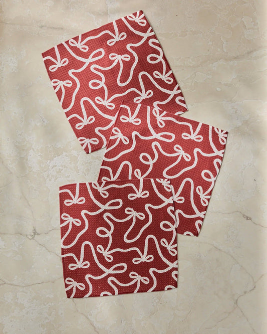 Geometry - Holiday Bows Dishcloth Set - Holiday 2026
