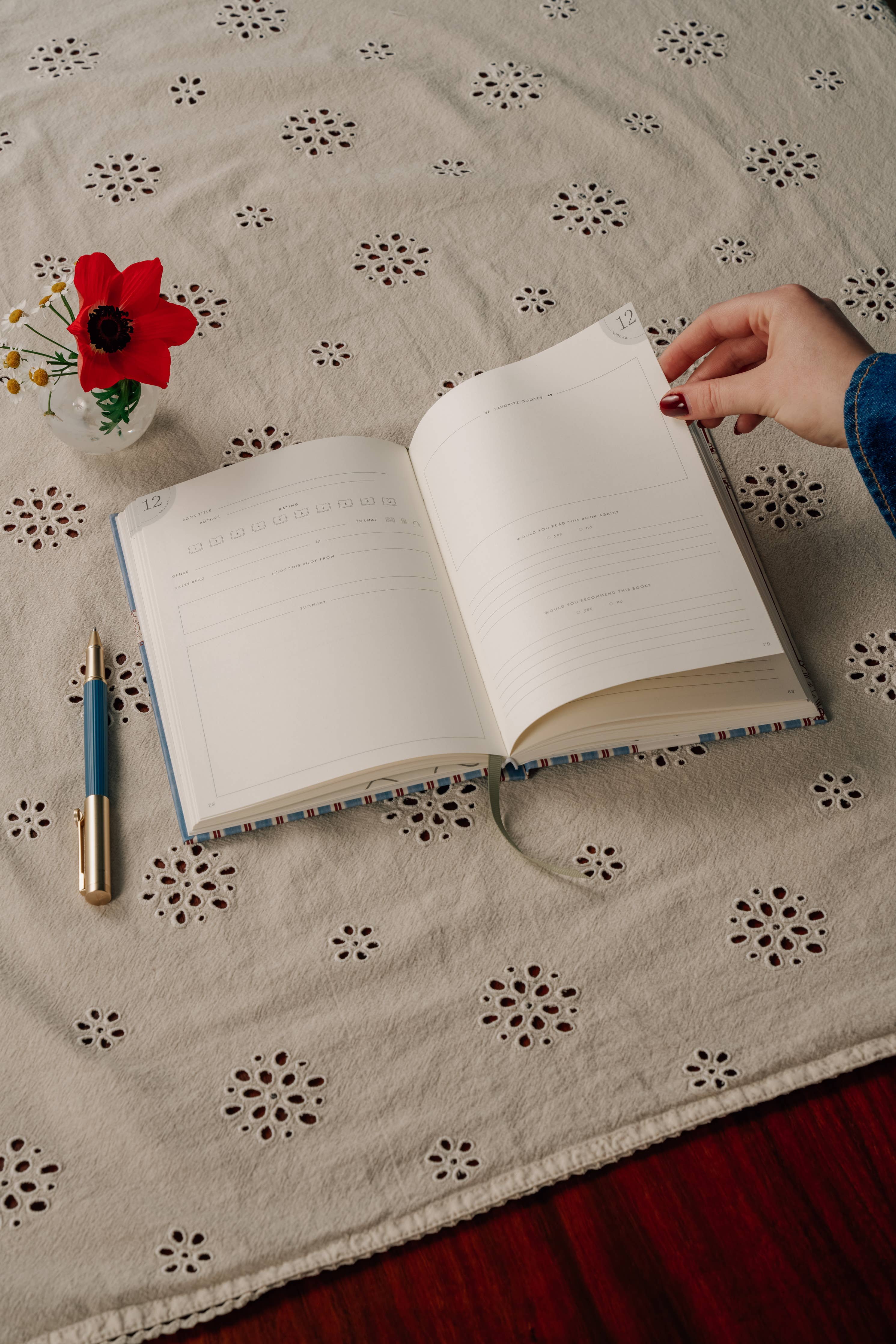 Papier - Bibliothèque Reading Journal