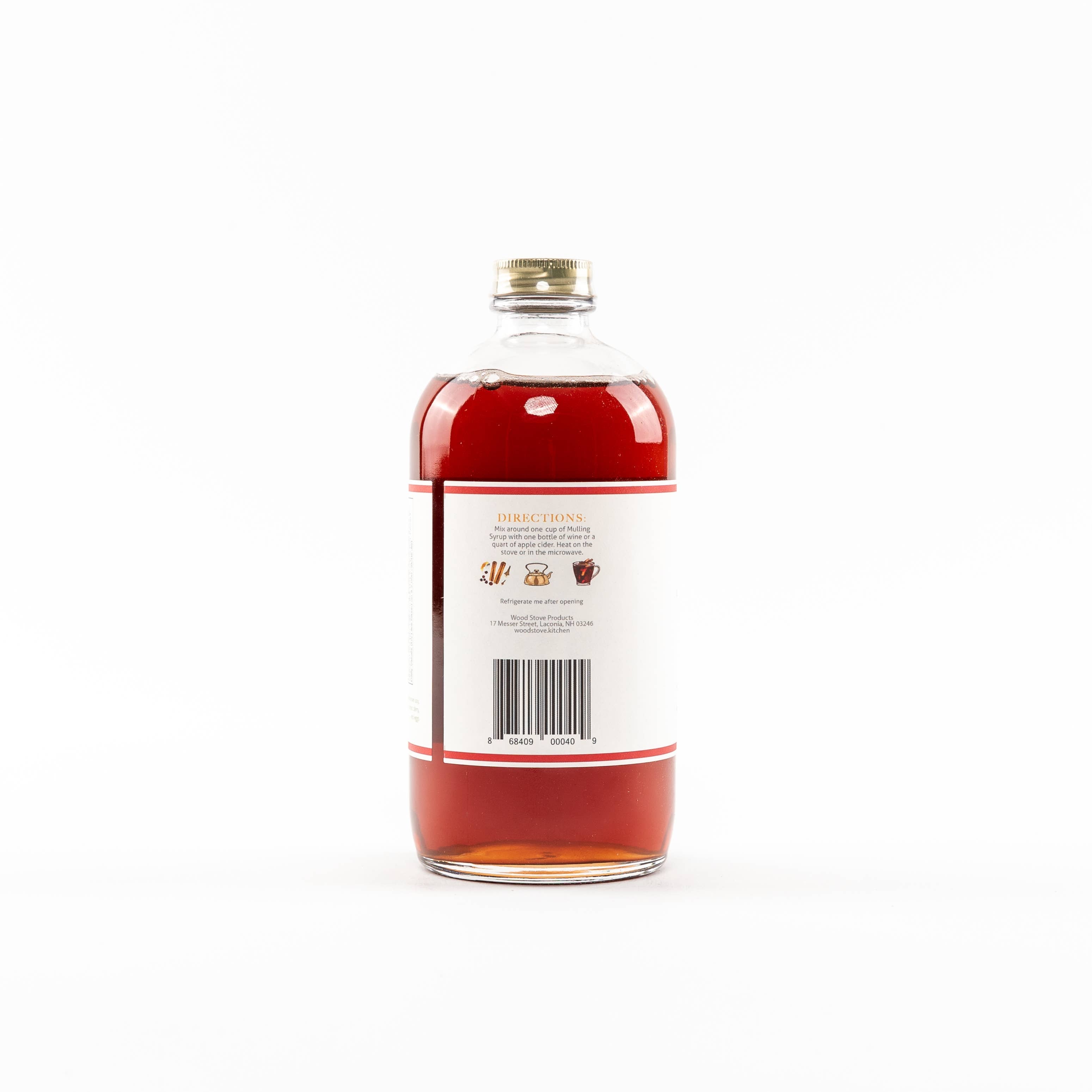 Wood Stove Kitchen - Mulling Syrup, 16 fl oz - for Mulled Wine, Cider, Baking, Co