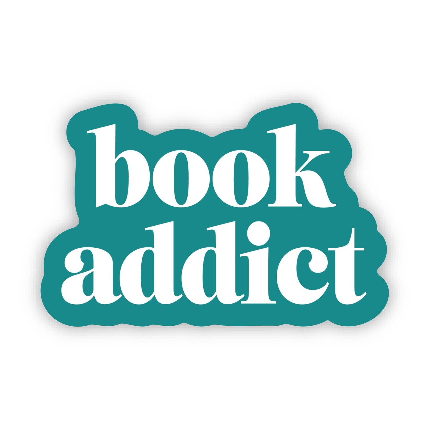 Big Moods - "Book addict" Text Sticker