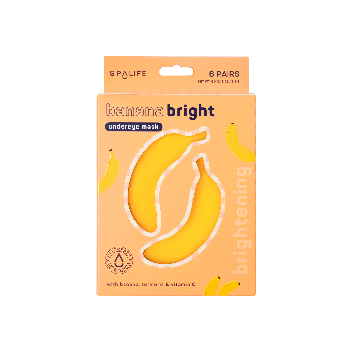 My Spa Life - Banana Bright Undereye Mask - 8 Pairs
