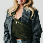Pretty Simple - Suede Westlyn Woven Bum Bag